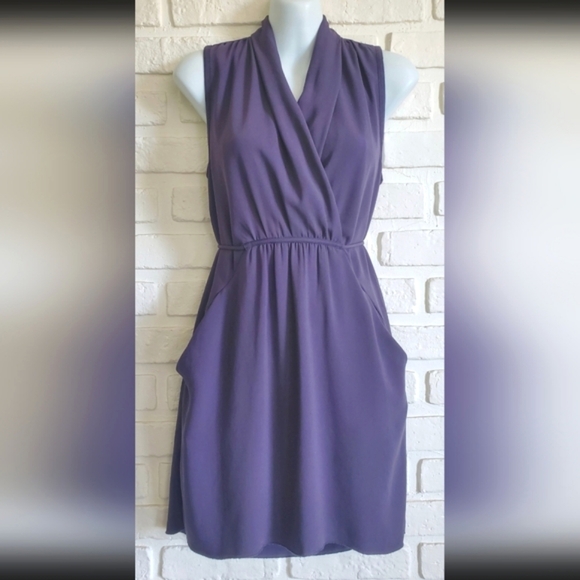 Wilfred Aritzia Dresses & Skirts - Wilfred Aritzia Sabine Mini Dress Eggplant Purple Size XXS